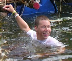 rafting in wet clothes